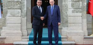 Cumhurbaşkanı Erdoğan, KKTC Cumhurbaşkanı Erhürman ile görüştü