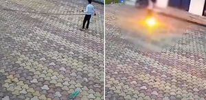 Maymunu kovmaya çalışırken canından oldu