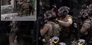 Güpegündüz film gibi soygun 25 rehineyi bırakırken bakın nasıl kaçtılar