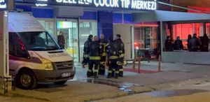 Çocuk tıp merkezinde korkutan yangın: Hastalar tahliye edildi