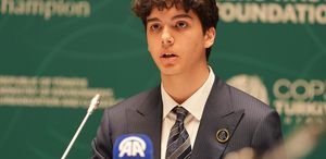 Cumhurbaşkanı Erdoğan’ın torunu Ömer Tayyip Erdoğan “COP31 Yüksek Düzeyli İklim Şampiyonları Toplantısı“nda konuştu