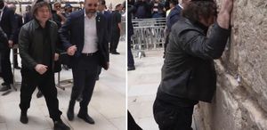 Arjantin Devlet Başkanı İsrail’de soluğu yine Ağlama Duvarı’nda aldı