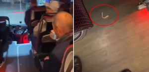 Muavin otobüste düşen takma dişin sahibini aradı: Bahattin ağabey dişin ağzında mı