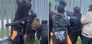 Sığınmacılardan olay video Polonya’ya kaçak olarak böyle girdiler