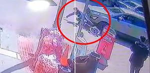 Bisikletli çocuk otomobilin altında metrelerce sürüklendi