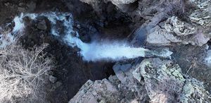 10 yıl sonra yeniden aktı Erciyes’te şelale canlandı