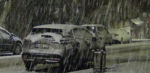 Nisan’da kış geri döndü: Kars beyaza büründü