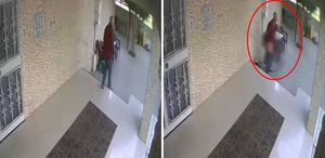 Apartman girişinde pes dedirten görüntü: Süpürge sapıyla kendini tatmin etti