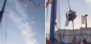 İspanya’da lunaparkta dev sapanın halatı koptu, 4 kişi yaralandı