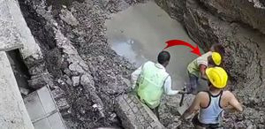 Kazılan çukura düşen işçinin üzerine toprak çöktü