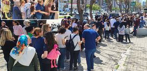 Tüm ürünleri 100 liradan satacağını duyurdu, dükkan önünde izdiham yaşandı