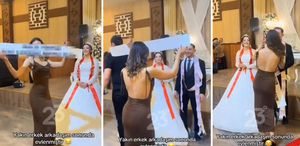 Düğünde açtığı pankarta bakın “Daha neler göreceğiz“ dedirten görüntü