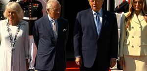 Trump, Beyaz Saray’da İngiltere Kraliyetini ağırladı