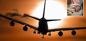 İnişe dakikalar kala uçakta mucize doğum