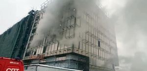 Moskova’da inşa halindeki binada çıkan yangında 8 kişi öldü