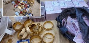 Hepsi aynı evde ele geçirildi Resmen servet