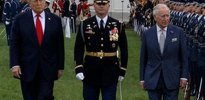 ABD Başkanı Trump, Beyaz Saray’da İngiltere Kralı 3. Charles’ı resmi törenle karşıladı