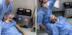 Doğumu eşi yaptı, “nazı“ kocası çekti: Sosyal medyada alay konusu oldu