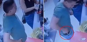 Belindeki tabancayı düzeltirken hem kendini hem kasiyeri vurdu
