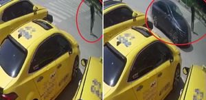 Görme engelli vatandaşın trafikte yaşadığı tehlikeli anlar kamerada