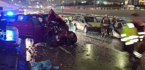 Ankara’da 4 aracın karıştığı zincirleme kazada 8 kişi yaralandı