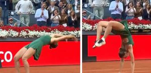 Madrid Açık’ta şampiyon olan Marta Kostyuk zaferini takla atarak kutladı