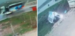 Malatya’da 4 kişinin hayatını kaybettiği otobüs kazası kamerada