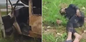 Süper hücre felaketi Araç sürücüsüyle birlikte hortuma kapıldı