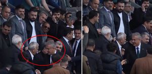 Ahmet Türk, yerine kayyum olarak atanan valiyle yan yana maç izledi