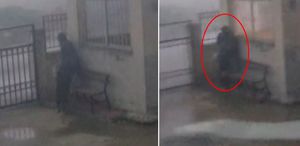 Gaziantep’te fırtınaya yakalanan çobanın zor anları kamerada