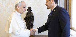 Gerilim sonrası ilk temas Rubio ile Papa Vatikan’da bir araya geldi
