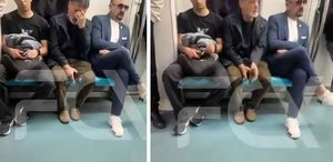 Ertan Torunoğulları, Marmaray’da görüntülendi