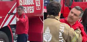 “İtfaiyeci görevini yapan gazeteciye tokat attı“ iddiası
