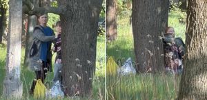 Savaş sürerken yürek burkan görüntü