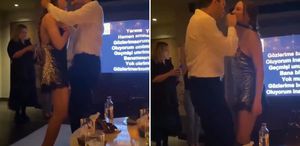 Serenay Sarıkaya ve Mert Demir aşk dolu danslarıyla romantizmin dibine vurdu