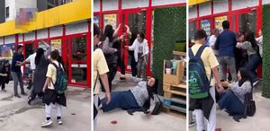 Zincir market çalışanı ile müşteri arasında kavga