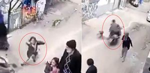 Gaziantep’te sokak ortasında dehşet Küçük çocuk metrelerce savruldu