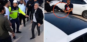 Manifest grubunun konserine Gaziantep’te mehterli ve konvoylu protesto