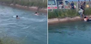 Şanlıurfa’da otomobil sulama kanalına devrildi: 2 kadını vatandaşlar kurtardı