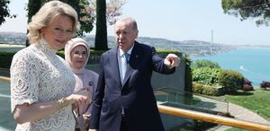 Cumhurbaşkanı Erdoğan, Belçika Kraliçesi’ni kabul etti