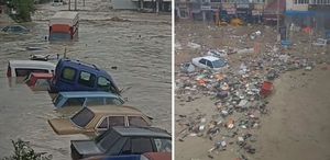 7 kentimizi sel ve dolu vurdu, hayat durma noktasına geldi