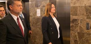 Burcu Köksal, AK Parti Genel Merkez binasında