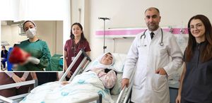 Sivas’ta sıra dışı ameliyat: Hastanın vücudundan 7.5 kiloluk kitle çıkarıldı