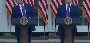 Trump’ın korku dolu anları Kuşu dron sanınca büyük panik yaşadı