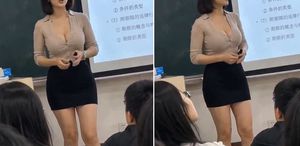 Çin’de ders verirken görüntüsü çekilen bir öğretmen viral oldu