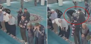 Camide kalp krizi geçirip yere yığıldı, imam kalp masajıyla hayata döndürdü
