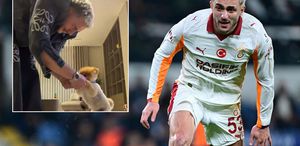 Barış Alper Yılmaz, köpeğiyle birlikte horon tepti