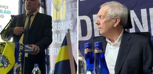 Salon kahkahalara boğuldu Aziz Yıldırım’dan dernek başkanına şaka