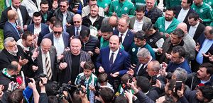 Final maçına çıkacak olan Konyaspor, Antalya’ya dualarla uğurlandı