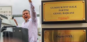 Özgür Özel’in TBMM’deki odasına “CHP Genel Başkanı“ tabelası asıldı
